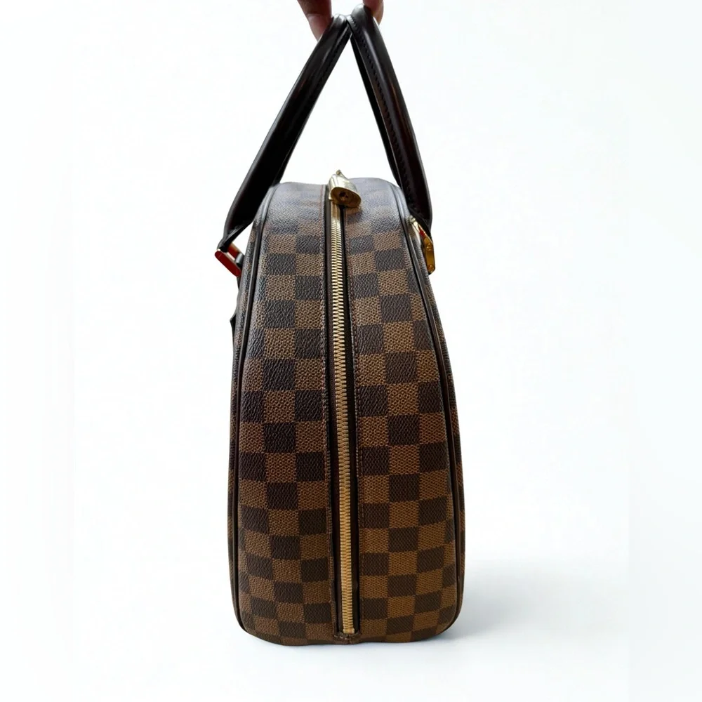 LOUIS VUITTON Authentic Nolita Ebene Boston Bag w/ LV dust bag & COA